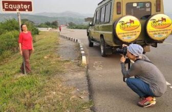The Equator at Queen Elizabeth National Park, Uganda